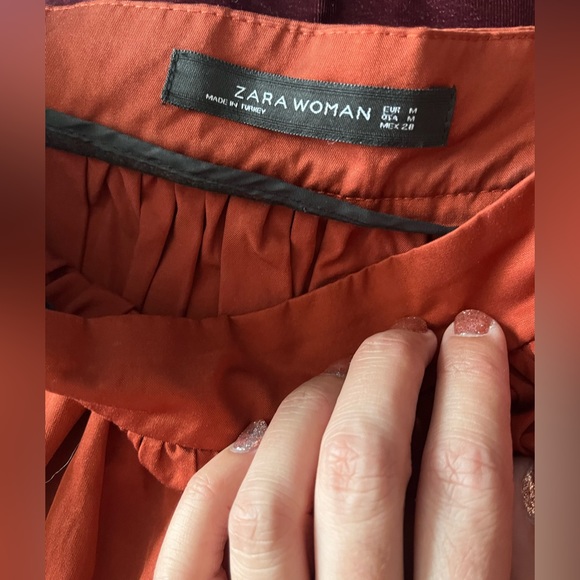 Zara woman midi A lined skirt - Picture 4 of 5